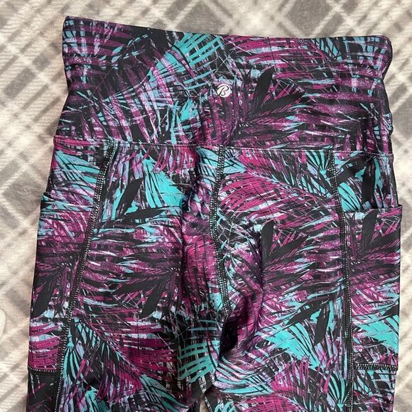 Bally midnight palms mid calf leggings NWT - Picture 10 of 11
